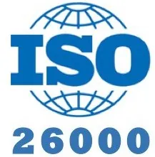 ISO 26000 icoon dat staat voor maatschappelijke verantwoordelijkheid en duurzaamheid.