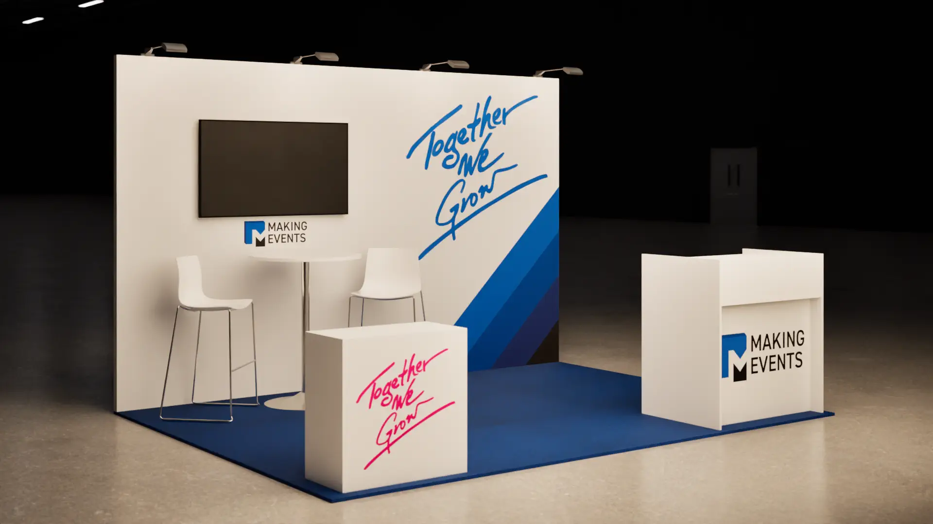 Efficiënte en simpele beursstand